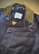 Load image into Gallery viewer, Roscoe Jacket - Navy Canvas, Flecked Corduroy Collar