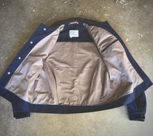 Load image into Gallery viewer, Roscoe Jacket - Navy Canvas, Flecked Corduroy Collar