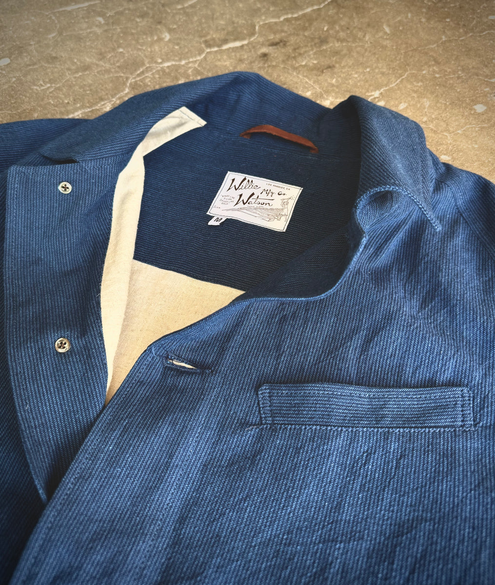 Grumpy Jacket - Indigo “Sensuji” cloth – Willie Watson Mfg. Co.